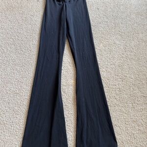 Black Flared Women's Pants Leggings